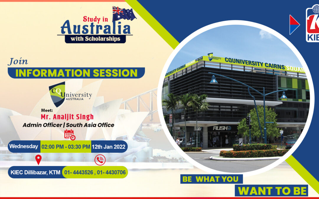 Join Information session with CQUniversity, Australia