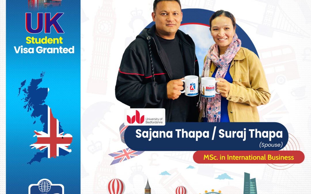 Sajana Thapa-Suraj Thapa | UK Study Visa Granted