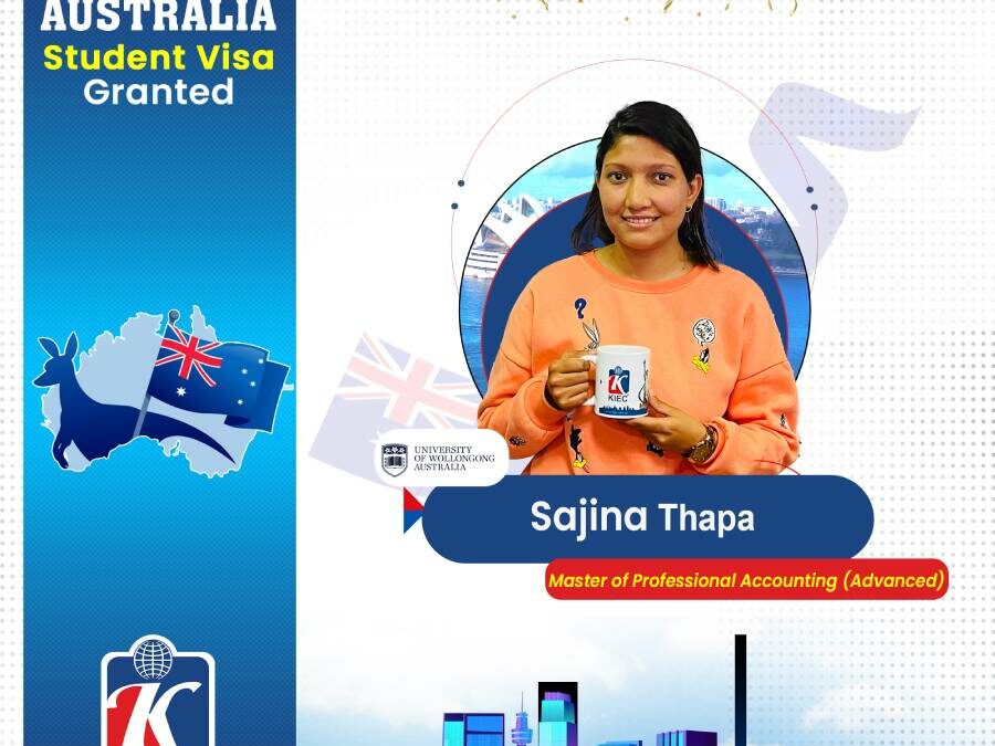 Sajina Thapa | Australia Student Visa Granted