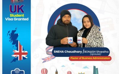 Sneha Chaudhary Bonash Shrestha | UK Student Visa Granted