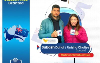 Subash Dahal Unisha Chalise | Australia Student Visa Granted