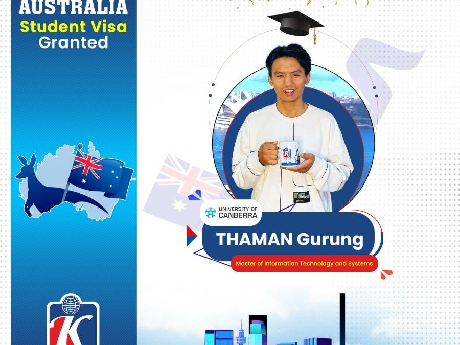 Thaman Gurung | Australia Student Visa Granted